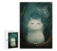 Jigsaw Puzzle 300 PCS for Adults Judging Cat Adult Jigsaw Puzzle Relaxing Games Precision Cutting Deal As Gifts for The Whole Family 300 PCS