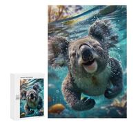 Jigsaw Puzzle 300 PCS for Adults Koala Sea Jigsaw for Adults Toy Wall Decor Home Decoration for Birthday, Chrismas 300 PCS