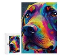 Jigsaw Puzzle 300 PCS for Adults Labrador Colorful Adult Jigsaw Puzzle Relaxing Games Precision Cutting Deal As Gifts for The Whole Family 300 PCS