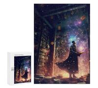 Jigsaw Puzzle 300 PCS for Adults Magical Library Portal Jigsaw for Adults Toy Wall Decor Home Decoration for Birthday, Chrismas 300 PCS