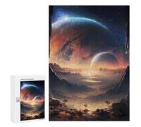 Jigsaw Puzzle 300 PCS for Adults Mountain Range Planet Jigsaw for Adults Hands-on Game Wall Decoration Help The Brain Exercise 300 PCS