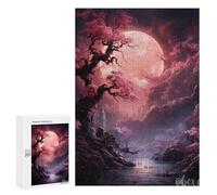Jigsaw Puzzle 300 PCS for Adults Mystical Moonlit Forest Jigsaw for Adults Toy Wall Decor Home Decoration for Birthday, Chrismas 300 PCS