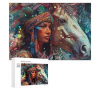 Jigsaw Puzzle 300 PCS for Adults Native Spirit A Colorful Journey Jigsaw Puzzle Family Game Difficult Hard Deal As Gifts for The Whole Family 300 PCS