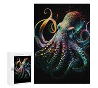 Jigsaw Puzzle 300 PCS for Adults Neon Octopus Jigsaws for Adults DIY Toys But Fun And Humorous for Birthday, Chrismas 300 PCS