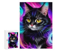 Jigsaw Puzzle 300 PCS for Adults Neon Whiskered Whirlwind Jigsaw for Adults Toy Wall Decor Home Decoration for Birthday, Chrismas 300 PCS