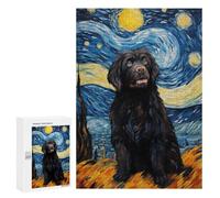 Jigsaw Puzzle 300 PCS for Adults Newfoundland Dog Jigsaw for Adults Hands-on Game Wall Decoration Help The Brain Exercise 300 PCS