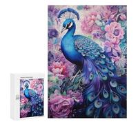 Jigsaw Puzzle 300 PCS for Adults Peacock in Bloom -2 Jigsaw Puzzle Family Game Difficult Hard Deal As Gifts for The Whole Family 300 PCS
