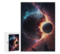 Jigsaw Puzzle 300 PCS for Adults Planetary Convergence in Space Jigsaw for Adults Toy Wall Decor Home Decoration for Birthday, Chrismas 300 PCS