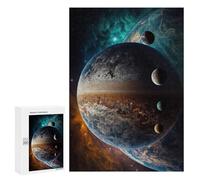 Jigsaw Puzzle 300 PCS for Adults Planetary Whirlpools in Space Jigsaw for Adults Toy Wall Decor Home Decoration for Birthday, Chrismas 300 PCS