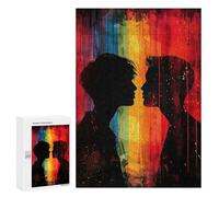 Jigsaw Puzzle 300 PCS for Adults Pride Love of Men Adult Jigsaw Brain Teaser Game Birthday Present Help The Brain Exercise 300 PCS