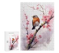Jigsaw Puzzle 300 PCS for Adults Robin Hood Birds Jigsaw for Adults Hands-on Game Wall Decoration Help The Brain Exercise 300 PCS