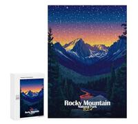 Jigsaw Puzzle 300 PCS for Adults Rocky Mountain National Park Jigsaw for Adults Hands-on Game Wall Decoration Help The Brain Exercise 300 PCS