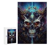 Jigsaw Puzzle 300 PCS for Adults Skull Majesty Digital Artwork Jigsaw for Adults Toy Wall Decor Home Decoration for Birthday, Chrismas 300 PCS