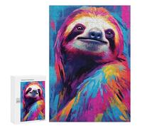 Jigsaw Puzzle 300 PCS for Adults Sloth Animal Jigsaw for Adults Hands-on Game Wall Decoration Help The Brain Exercise 300 PCS