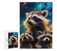 Jigsaw Puzzle 300 PCS for Adults Space Raccoons Cosmic Trio Jigsaw for Adults Toy Wall Decor Home Decoration for Birthday, Chrismas 300 PCS