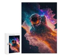 Jigsaw Puzzle 300 PCS for Adults Space Traveller Adult Jigsaw Brain Teaser Game Birthday Present Help The Brain Exercise 300 PCS