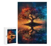 Jigsaw Puzzle 300 PCS for Adults Spiritual Tree of Life Adult Jigsaw Puzzle Relaxing Games Precision Cutting Deal As Gifts for The Whole Family 300 PCS