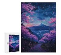 Jigsaw Puzzle 300 PCS for Adults Street View Mountains Jigsaw for Adults Hands-on Game Wall Decoration Help The Brain Exercise 300 PCS