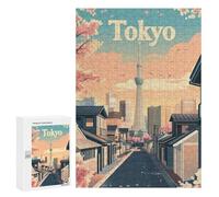 Jigsaw Puzzle 300 PCS for Adults The Beauty of Tokyo Adult Jigsaw Puzzle Relaxing Games Precision Cutting Deal As Gifts for The Whole Family 300 PCS