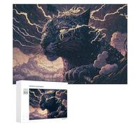 Jigsaw Puzzle 300 PCS for Adults Thundering Leopard Storm-5 Jigsaw Puzzle Anti-Stress Toys For Family Fun Stress Reduction Gifts 300 PCS