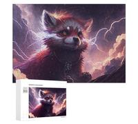Jigsaw Puzzle 300 PCS for Adults Thundering Red Panda Artwork Puzzles for Adults Relaxing Games Presents for Women for Birthday, Chrismas 300 PCS