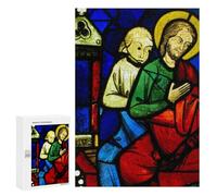 Jigsaw Puzzle 300 PCS for Adults Two Seated Apostles Adult Jigsaw Brain Teaser Game Birthday Present Help The Brain Exercise 300 PCS