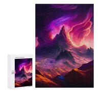 Jigsaw Puzzle 300 PCS for Adults Volcanic Eruption Fantasy Scene Adult Jigsaw Brain Teaser Game Birthday Present Help The Brain Exercise 300 PCS