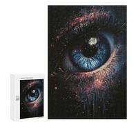 Jigsaw Puzzle 300 PCS for Teenagers Cosmic Eye Painting Artwork-2 Jigsaws for Adults Puzzle Improve Memory Educational Challenge Unique Birthday And Gifts 300 PCS