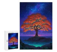 Jigsaw Puzzle 300 PCS for Teenagers Galaxy Tree Ocean Night Adult Jigsaw Puzzles Improve Memory Difficult And Challenge Christmas Birthday Gifts 300 PCS