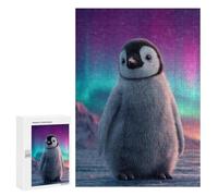 Jigsaw Puzzle 300 PCS for Teenagers Penguin Aurora Borealis Jigsaws for Adults Puzzle Improve Memory Educational Challenge Unique Birthday And Gifts 300 PCS