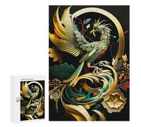 Jigsaw Puzzle 300 PCS for Teenagerss Abstract Phoenix Puzzles for Adults Family Game Home Decoration for Birthday, Chrismas 300 PCS