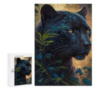 Jigsaw Puzzle 300 PCS for Teenagerss Black Tiger Gold Puzzles for Adults Family Game Home Decoration for Birthday, Chrismas 300 PCS
