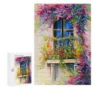 Jigsaw Puzzle 300 PCS for Teenagerss Blooming Window Puzzle for Adults Relaxing Games Perfect Decoration Deal As Gifts for The Whole Family 300 PCS