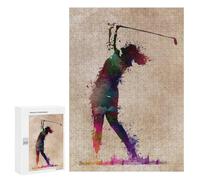 Jigsaw Puzzle 300 PCS for Teenagerss Golf Player Teenagers Puzzles DIY Toys Wall Decoration Help The Brain Exercise 300 PCS