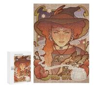 Jigsaw Puzzle 300 PCS for Teenagerss HERB WITCH Puzzles for Adults Family Game Home Decoration for Birthday, Chrismas 300 PCS