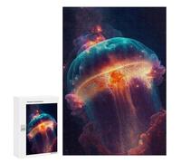 Jigsaw Puzzle 300 PCS for Teenagerss Space Jellyfish Milky Way Puzzle for Adults Relaxing Games Perfect Decoration Deal As Gifts for The Whole Family 300 PCS