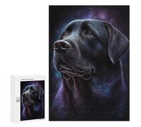 Jigsaw Puzzle 300 PCS Galactic Labrador Portrait -2 Jigsaws for Adults Puzzle Birthday Present Difficult And Challenge Challenging Game Gifts 300 PCS