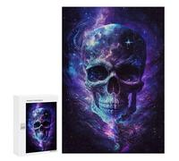 Jigsaw Puzzle 300 PCS Galactic Skull Artwork Jigsaw Puzzles for Teenagerss Hand Speed Race Fun Activities at Home Challenging Game And Family Play 300 PCS