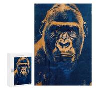 Jigsaw Puzzle 300 PCS Golden Gorilla Jigsaws for Adults Toy Wall Decor Pattern Assembly Deal As Gifts for The Whole Family 300 PCS