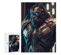 Jigsaw Puzzle 300 PCS Gorilla in Futuristic Armor Jigsaws for Adults Toy Wall Decor Difficult Hard Unique Gifts for Birthday And Christmas 300 PCS