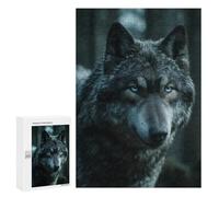 Jigsaw Puzzle 300 PCS Gray Wolf Portrait Adult Jigsaw Puzzles Enhance Memory Parent-child Interaction Brainteaser Family Games 300 PCS