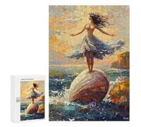 Jigsaw Puzzle 300 PCS Impressionist Inspired Birth of Venus Jigsaws for Adults Toy Wall Decor Pattern Assembly Deal As Gifts for The Whole Family 300 PCS
