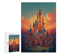 Jigsaw Puzzle 300 PCS Magical Castle Fantasy Adult Jigsaw Puzzles Enhance Memory Parent-child Interaction Brainteaser Family Games 300 PCS