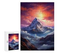 Jigsaw Puzzle 300 PCS Mount Everest Mountain Adult Puzzles Toy Wall Decor Birthday Present Deal As Gifts for The Whole Family 300 PCS