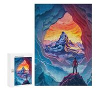 Jigsaw Puzzle 300 PCS Mountain Majesty from Within Adult Jigsaw Puzzles Enhance Memory Parent-child Interaction Brainteaser Family Games 300 PCS