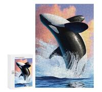 Jigsaw Puzzle 300 PCS Ocean Orca Jigsaws for Adults Toy Wall Decor Pattern Assembly Deal As Gifts for The Whole Family 300 PCS