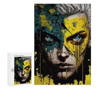 Jigsaw Puzzle 300 PCS Painted Eyes Artistic Fusion Jigsaws for Adults Toy Wall Decor Difficult Hard Unique Gifts for Birthday And Christmas 300 PCS