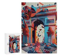 Jigsaw Puzzle 300 PCS Paris Arc De Triomphe 2 Adult Puzzles Toy Wall Decor Birthday Present Deal As Gifts for The Whole Family 300 PCS