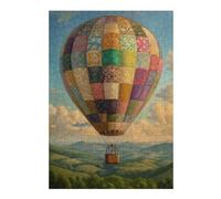 Jigsaw Puzzle 300 PCS Patchwork Hot Air Balloon Puzzle for Adults Anti-Stress Toys Perfect Decoration Deal As Gifts for The Whole Family 300 PCS