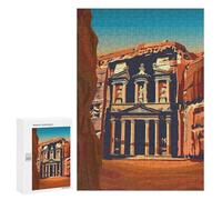Jigsaw Puzzle 300 PCS Petra Treasury Jigsaws for Adults Toy Wall Decor Pattern Assembly Deal As Gifts for The Whole Family 300 PCS